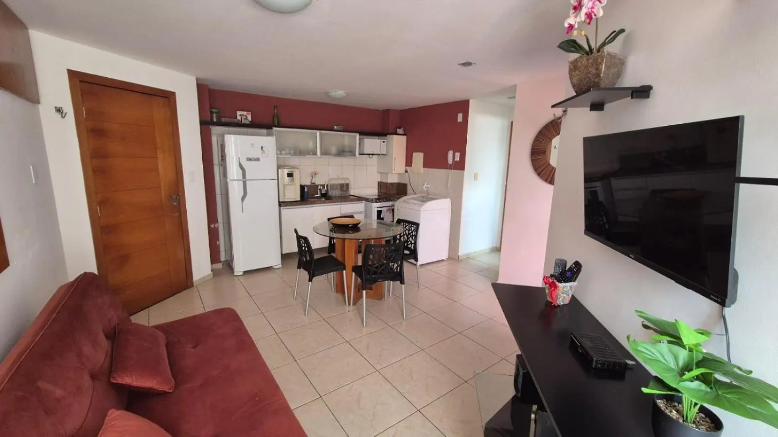 Manhatan Flat Com 1 Quarto, Cozinha E Sala ナタール アパート